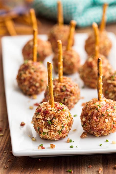 The 53 Most Delish Bridal Shower Appetizers | Cheese ball bites recipe ...