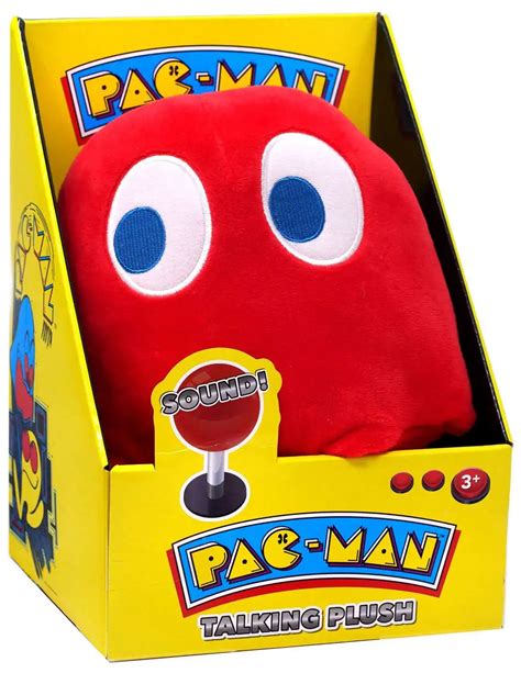 Pac Man Blinky Talking Plush with Sound Red Ghost Master Toys - ToyWiz