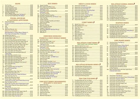 Menu at Jasmine Chinese takeaway fast food, Ashford