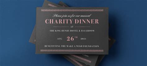 Fundraiser Invitations | Fundraising Invite | Gold Image Printing