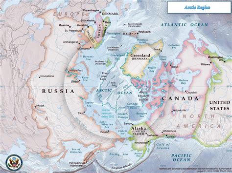 Arctic Ocean Region Map