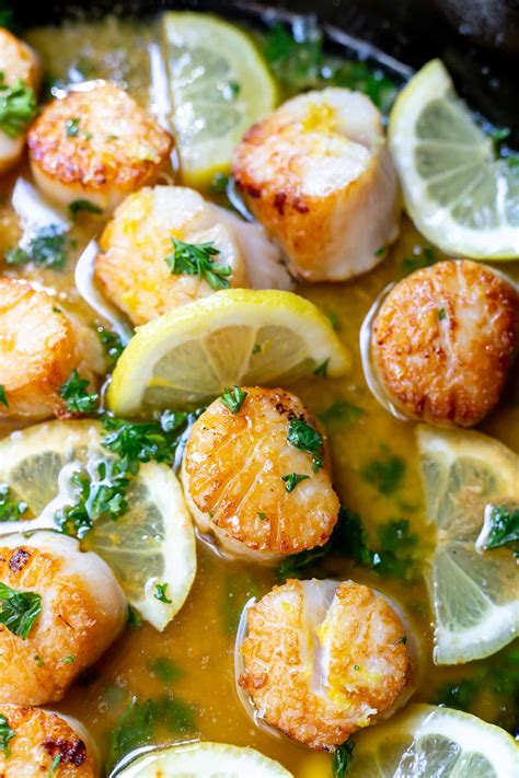 LEMON BUTTER SEARED SCALLOPS → SO EASY! - WonkyWonderful