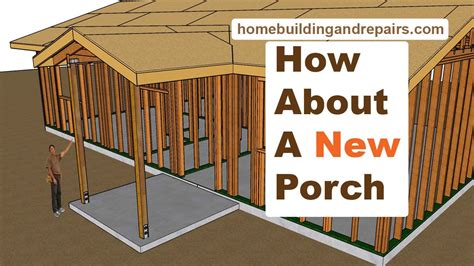 How to build a gable porch roof - kobo building