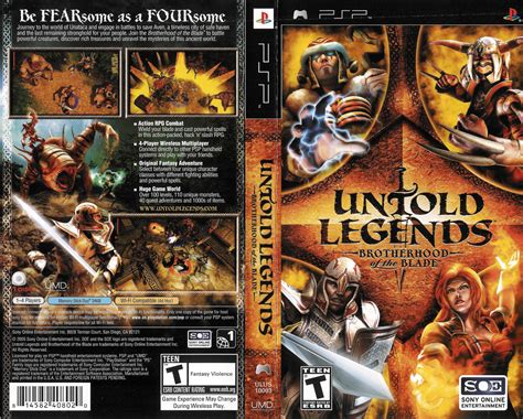 Untold Legends: Brotherhood of the Blade [ULUS-10003] PSP Cover Art ...