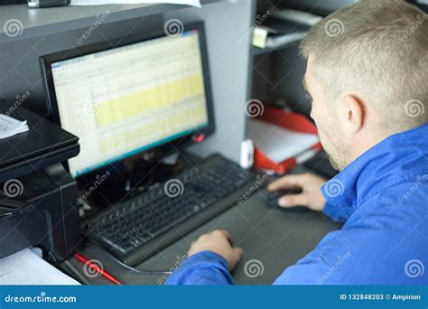 The Man Gives the Car To Repair. Stock Image - Image of businessman ...