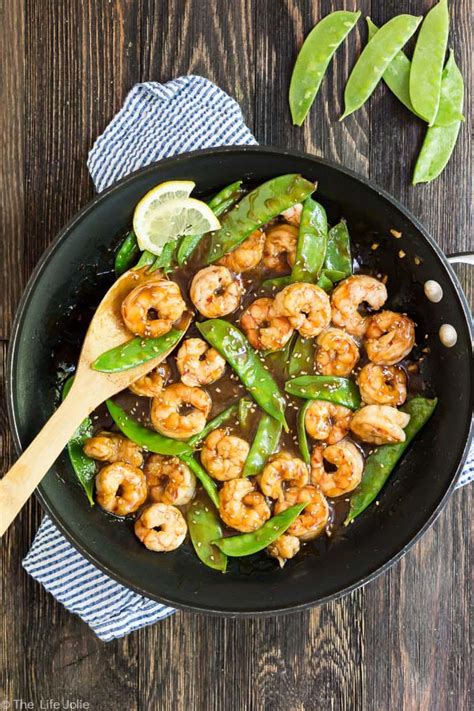 Shrimp and Snow Peas Stir Fry