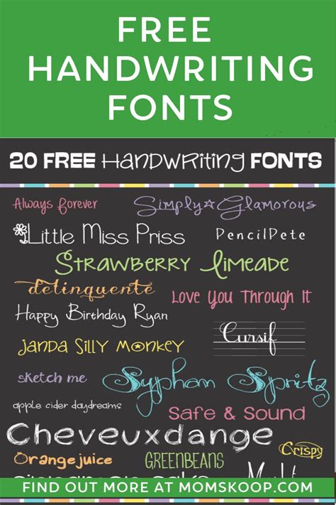 Free Handwriting Fonts | Free fonts handwriting, Free handwriting ...