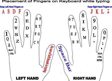 COMPUTER TYPING: PLACEMENT OF FINGERS | Typing skills, Keyboarding ...