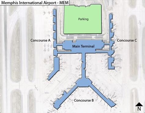 Memphis Airport Map | MEM Terminal Guide