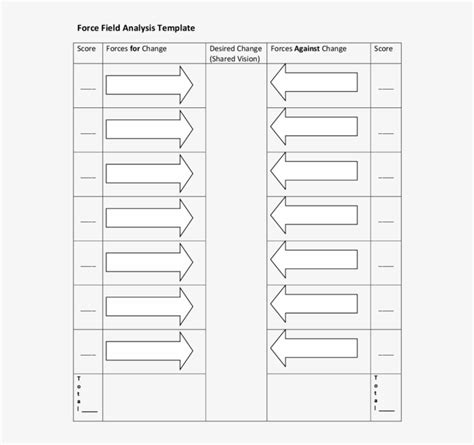 1 Blank Force Field Analysis Template - Force-field Analysis - Free ...