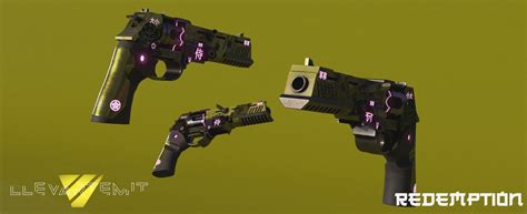 3D model Cyberpunk Revolver VR / AR / low-poly | CGTrader