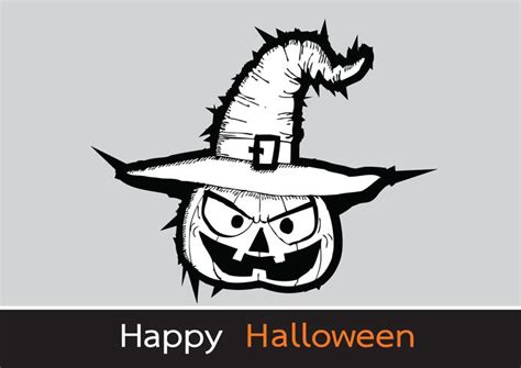 Halloween card with pumpkin 645824 Vector Art at Vecteezy