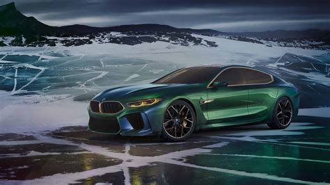 BMW M8 Gran Coupe Concept Green UHD 4K Wallpaper - Pixelz.cc