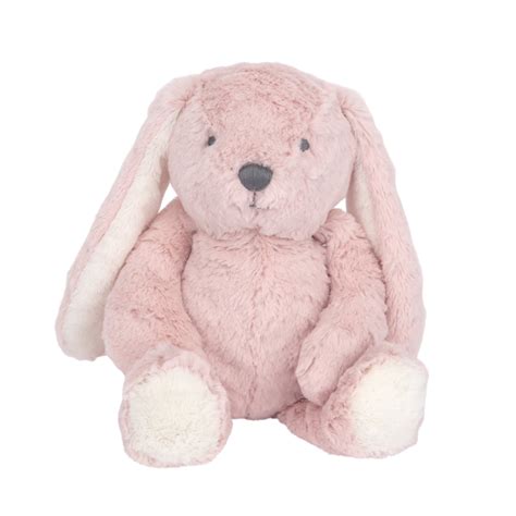 Lambs & Ivy Botanical Baby Plush Pink Bunny Stuffed Animal Toy - Hip ...