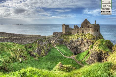 I was finally able to visit the Dunluce Castle in Northern Ireland with ...