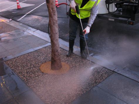 Tree Well Surfacing Maintenance Company, Porous Rubber Tree Well ...