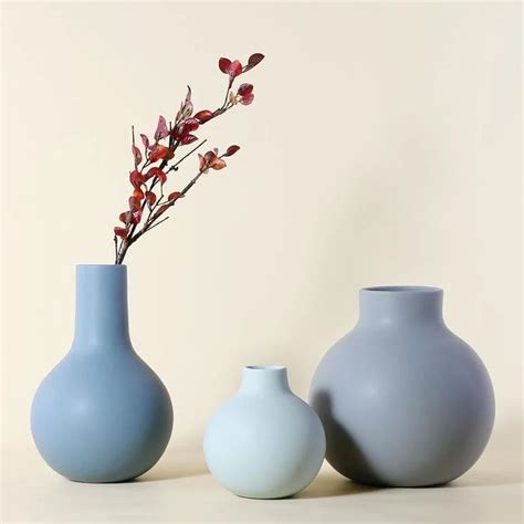 Shades of Blue Ceramic Vase