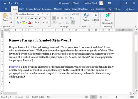 3 Ways to Remove Paragraph Symbol (¶) in Word – TechCult