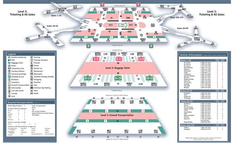 Terminals maps Orlando International Airport MCO