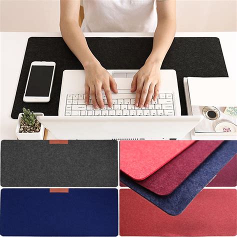 Large Office Computer Desk Mat Modern Table Keyboard Mouse Pad Wool ...