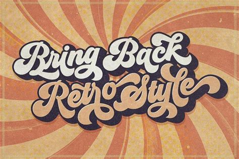 The Groovy Script - Nice Retro font | Retro typography, Retro font ...