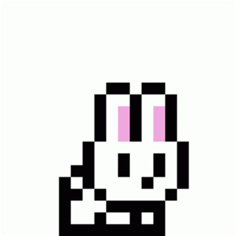 Pixel Rabbit Rabbit Sticker – Pixel Rabbit Rabbit Pixel Art – Ищите GIF ...