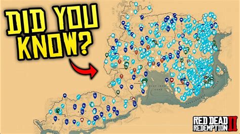 Red Dead Redemption 2 DID YOU KNOW? - The Map that Shows EVERYTHING ...