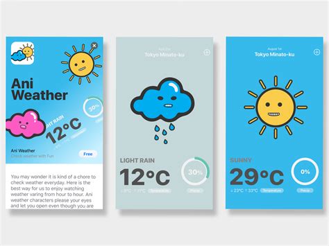 Animated Weather App by Shoty on Dribbble