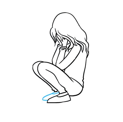 How to Draw a Sad Girl Crying - Really Easy Drawing Tutorial