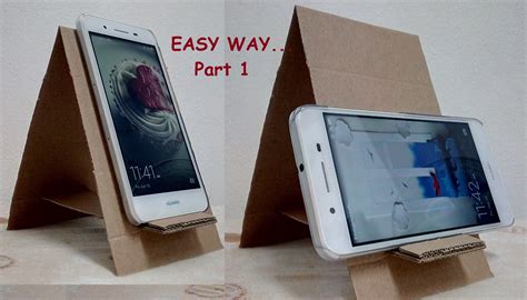 Quick and easy way to make a phone stand from cardboard | Idéias de ...