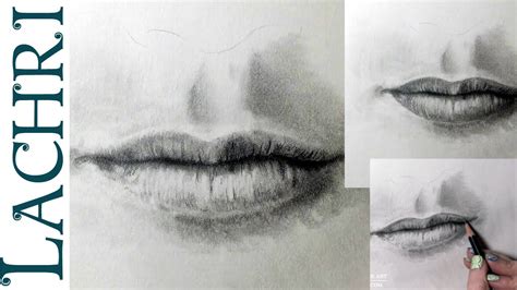 male lips drawing step by step - Madelaine Sams