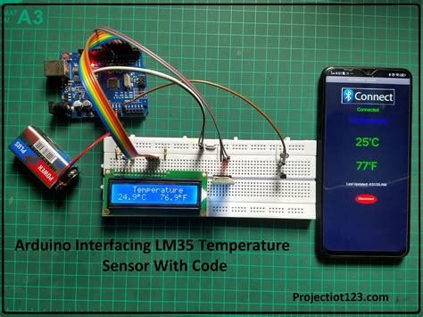 lm35 temperature sensor working principle circuit diagram arduino code ...