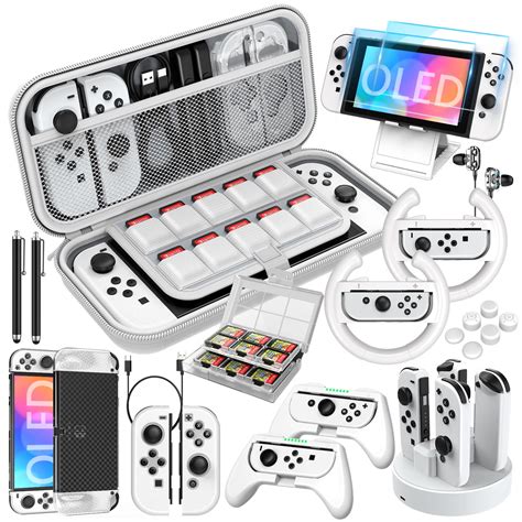 HEYSTOP Switch OLED Accessories Bundle 27 in 1 Compatible with Nintendo ...