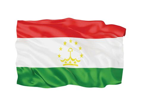 3d Tajikistan flag national sign symbol 16650769 Vector Art at Vecteezy