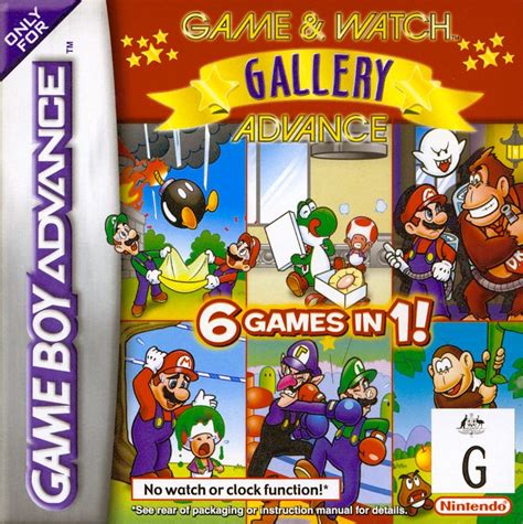 Game & Watch Gallery 4 (2002) Game Boy Advance box cover art - MobyGames