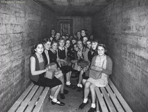 Pictured: The air raid shelters used by civilians in Manchester during ...