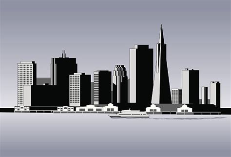 Royalty Free San Francisco Skyline Clip Art, Vector Images ...