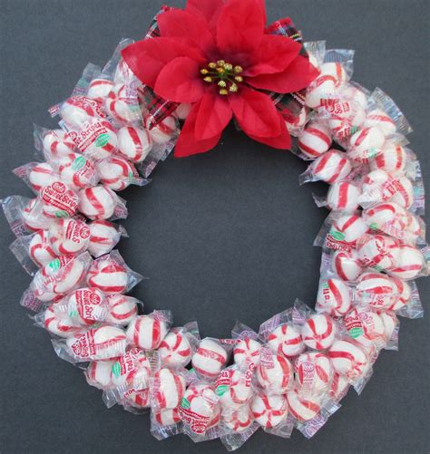 Peppermint Candy Wreath Christmas Hostess Gift - Etsy