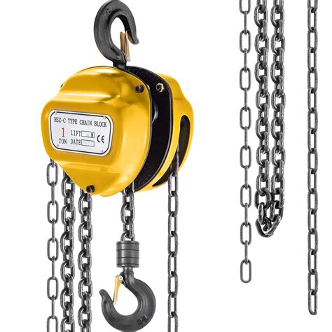 Buy BestEquip Chain Hoist 2200lbs/1ton Chain Block Hoist Manual Chain ...