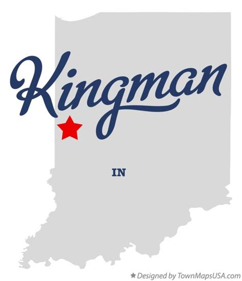 Map of Kingman, IN, Indiana