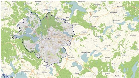 Mapa Olsztyna - Pobierz wysokiej jakości Mapę PDF