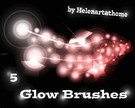 Glow | Photoshop Free Brushes | 123Freebrushes