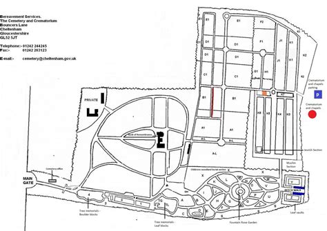 Memorial Park Cemetery And Crematorium Map