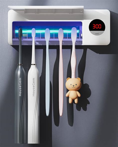 Amazon.com: UV Toothbrush Sanitizer, HouseGem Toothbrush Sanitizer ...