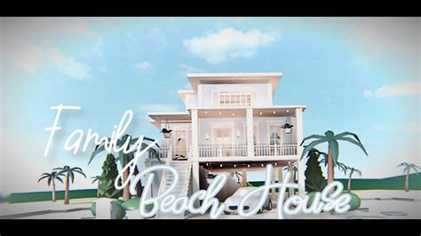 Bloxburg: Aesthetic family beach house | Speed build - YouTube