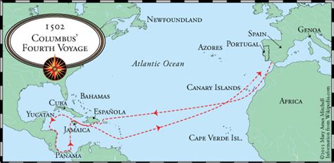 christopher columbus fourth voyage: 1502- 1504