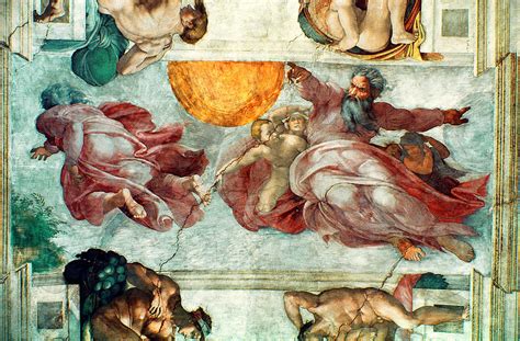 Sistine Chapel Ceiling Creation of the Sun and Moon Painting by ...