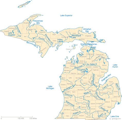 obryadii00: maps of michigan rivers