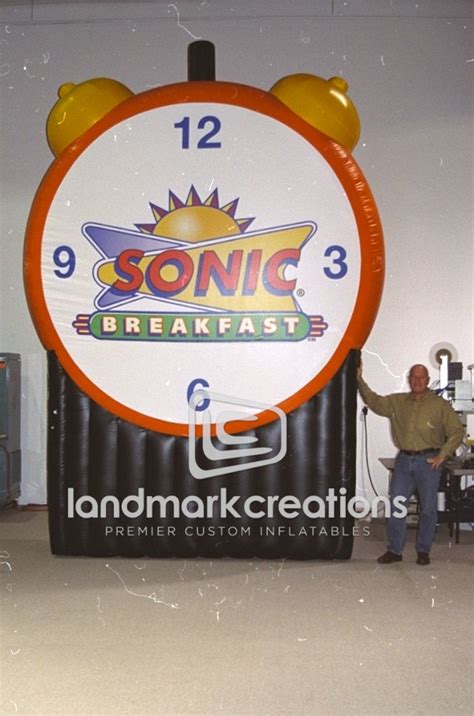 SONIC Drive-In Breakfast Inflatable Clock Display