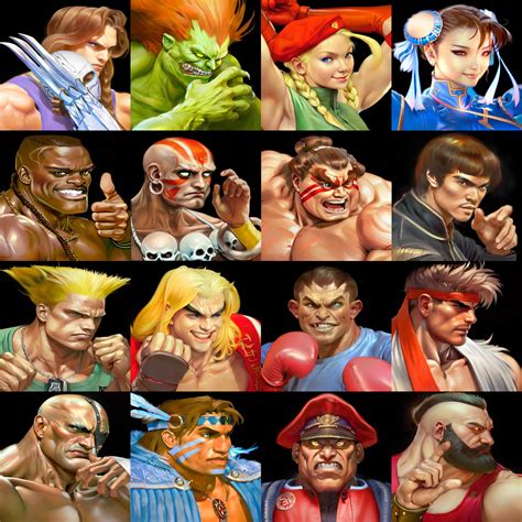 Street Fighter II All Characters Digital Print - Etsy